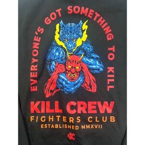 Kill Crew Tracksuit Set Mens L Black Porrada Series Hoodie Joggers MMXX